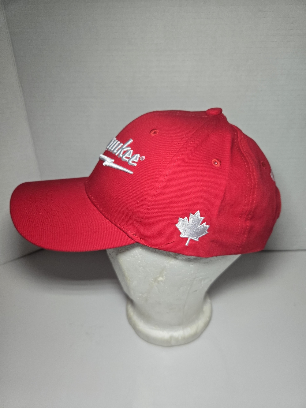 Red Milwaukee Script Baseball Cap - Picture 4 of 5